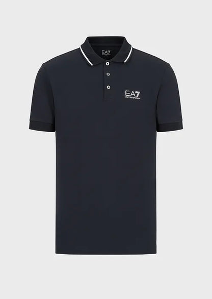 Polo In Piquet Stretch Uomo EA7 Emporio Armani 8NPF06 - Vella Group